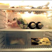 Picture Of Open Refrigerator With Food